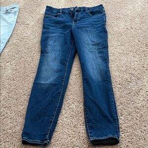 American Eagle Outfitters Women's Navy Blue Skinny Jeans